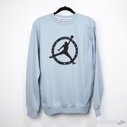 Off-White x Jordan Cyan Sweatshirt 