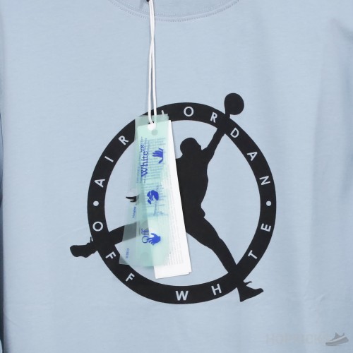 Off-White x Jordan Cyan Sweatshirt 