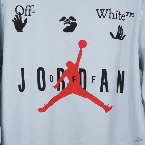 Off-White x Jordan Cyan Sweatshirt 