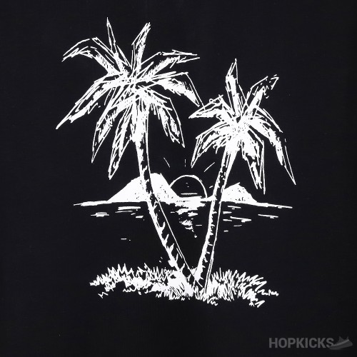Palm Angels Logo Print Black T-Shirt