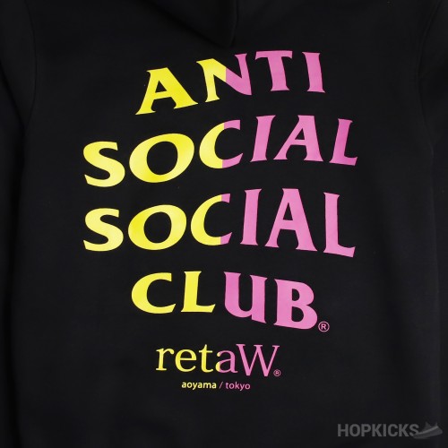 Anti Social Social Club Retaw Hoodie Black