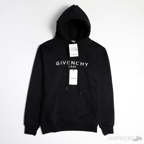 Givenchy Reverse Logo Hoodie Black