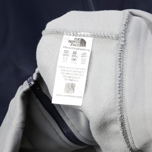 North Face Dark Blue Grey Zipper