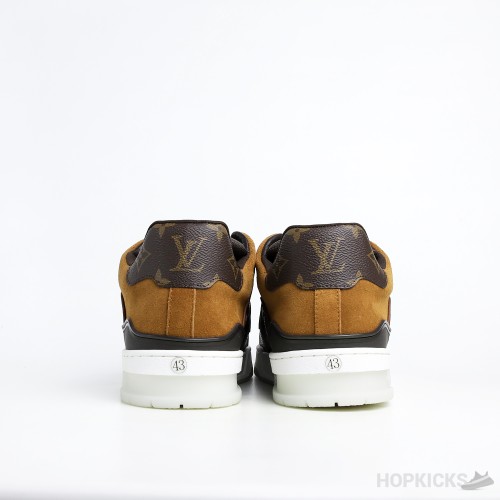 LV Trainer Suede Brown