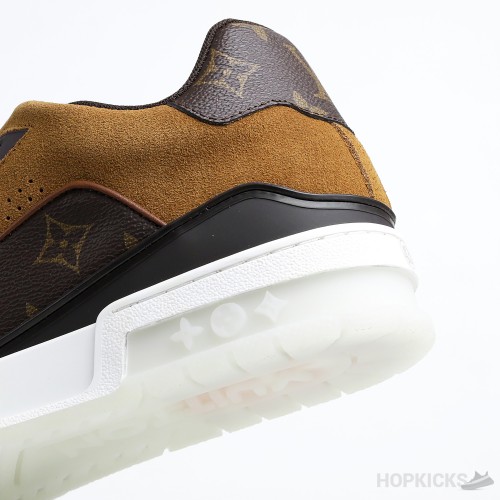 LV Trainer Suede Brown