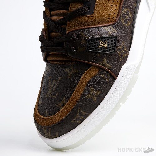 LV Trainer Suede Brown