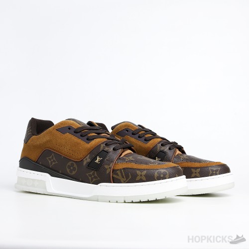 LV Trainer Suede Brown