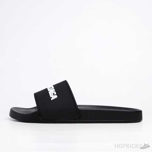 Balenciaga Pool Slide Black White