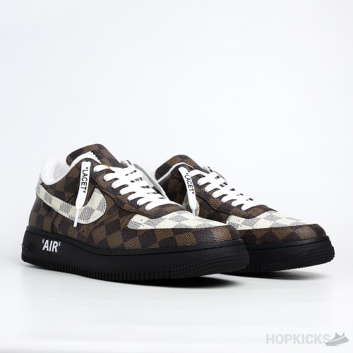 LV x Air Force 1 Low Virgil Abloh Brown Black Sole