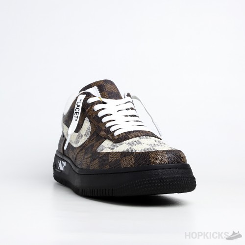 LV x Air Force 1 Low Virgil Abloh Brown Black Sole