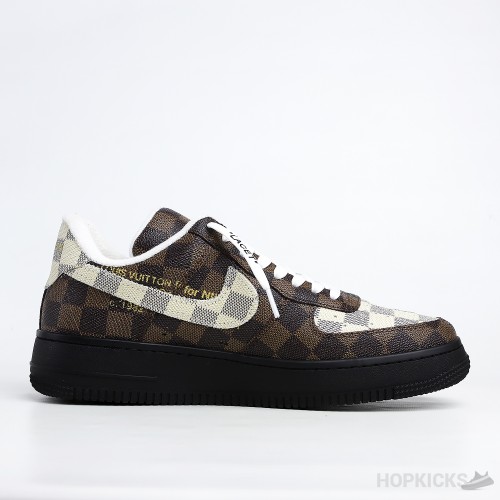 LV x Air Force 1 Low Virgil Abloh Brown Black Sole