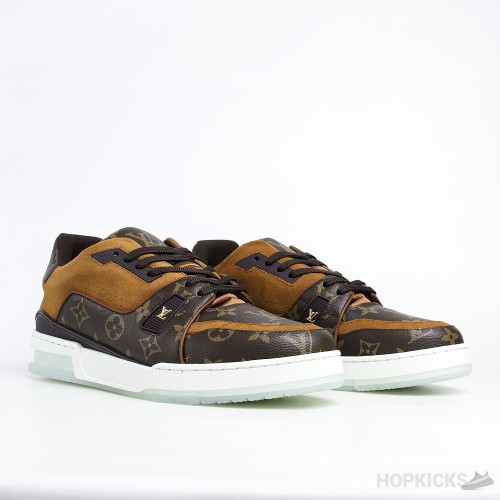 LV Trainer Suede Brown (Transparent Sole)