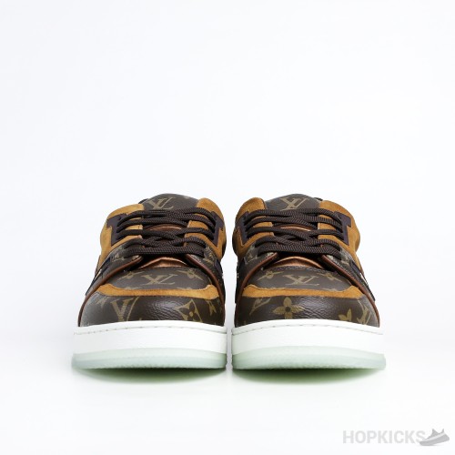 LV Trainer Suede Brown (Transparent Sole)