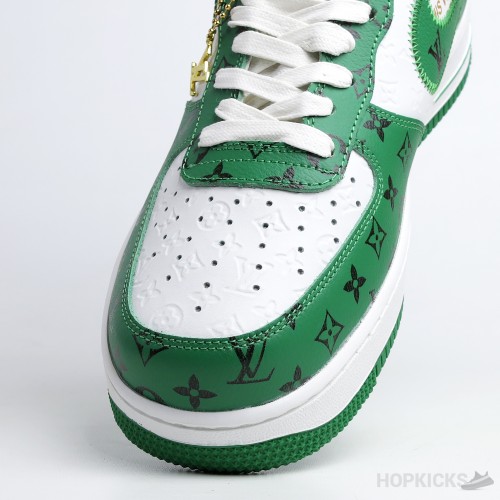 LV x Air Force 1 Low By Virgil Abloh White Green