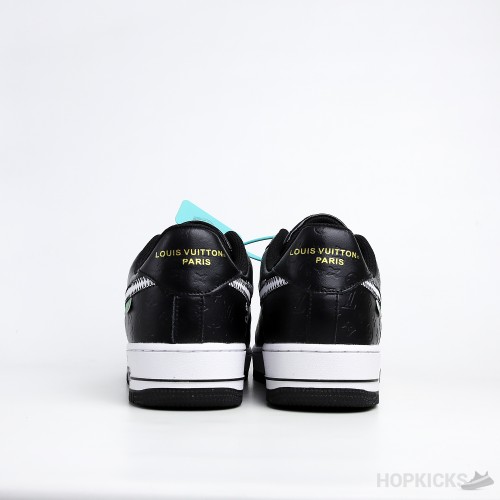 LV x Air Force 1 Low Trainer Sneaker Black White