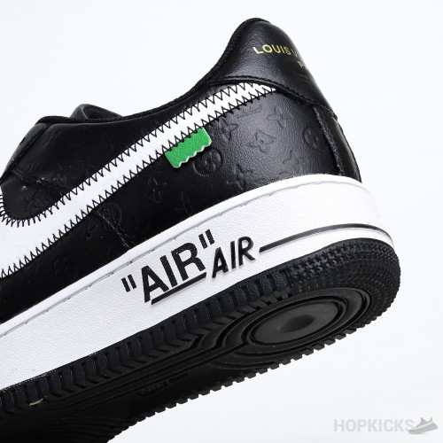 LV x Air Force 1 Low Trainer Sneaker Black White