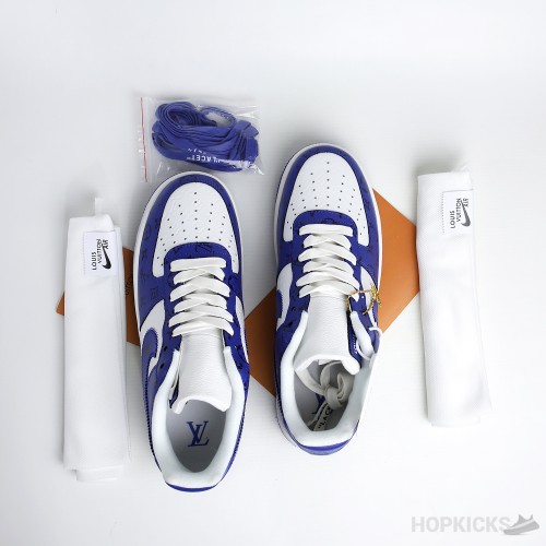 LV x Air Force 1 Low Virgil Abloh White Royal (Premium + Batch)