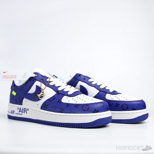 LV x Air Force 1 Low Virgil Abloh White Royal (Premium + Batch)