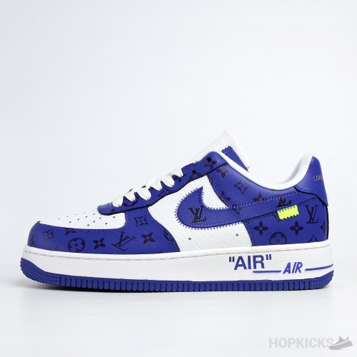 LV x Air Force 1 Low Virgil Abloh White Royal (Premium + Batch)