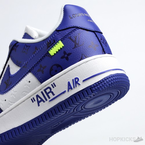 LV x Air Force 1 Low Virgil Abloh White Royal (Premium + Batch)