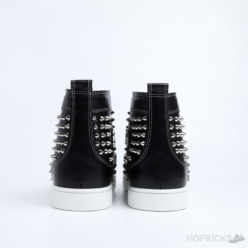 CL Black Leather Spikes High Top