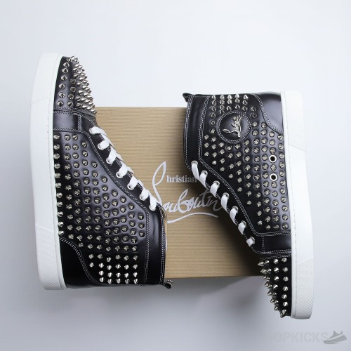 CL Black Leather Spikes High Top