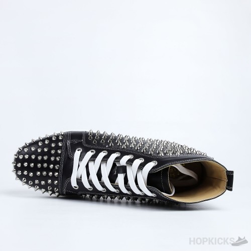 CL Black Leather Spikes High Top