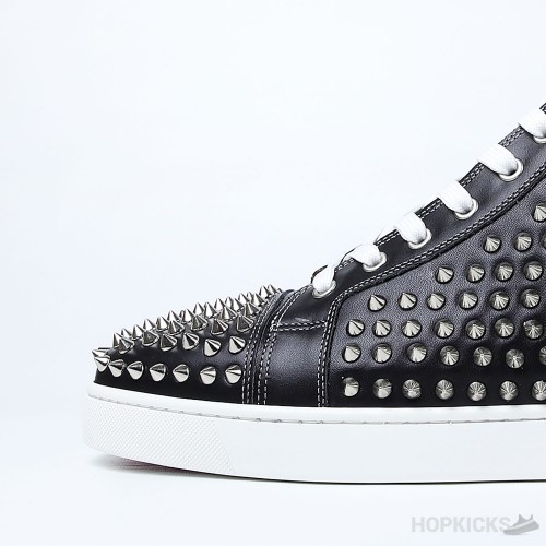 CL Black Leather Spikes High Top