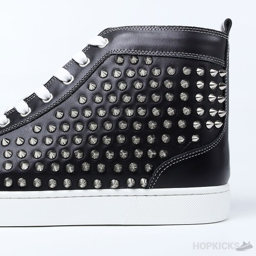 CL Black Leather Spikes High Top