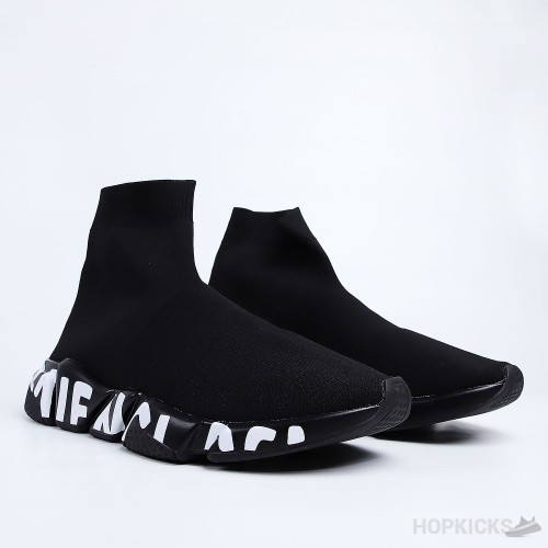 Balenciaga Speed Graffiti Trainer Black 