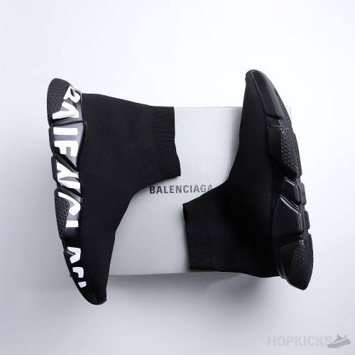 Balenciaga Speed Graffiti Trainer Black 