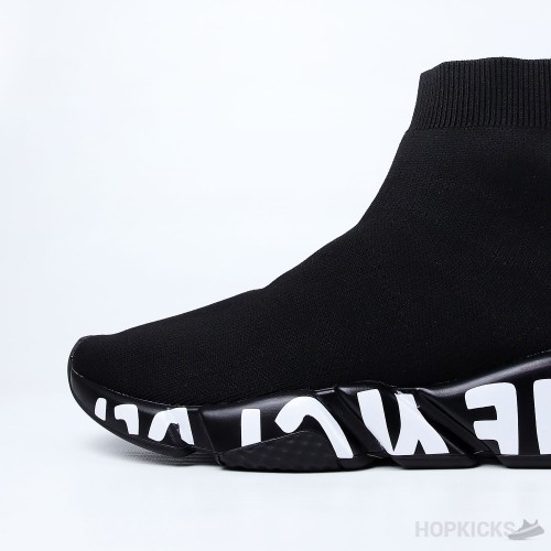 Balenciaga Speed Graffiti Trainer Black 