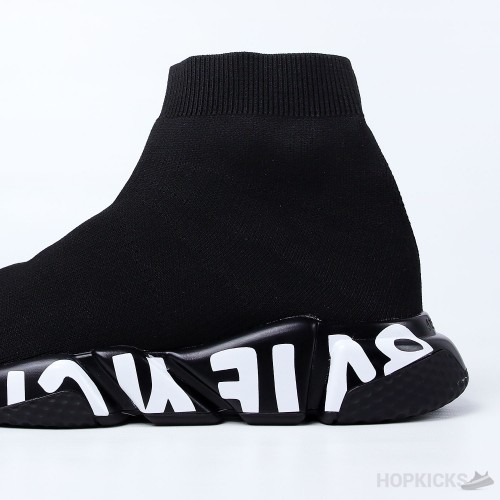 Balenciaga Speed Graffiti Trainer Black 