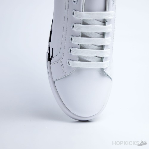 D&G White Blue Portofino Sneakers