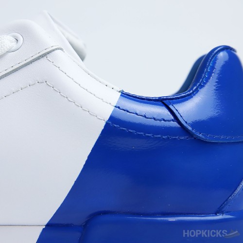 D&G White Blue Portofino Sneakers