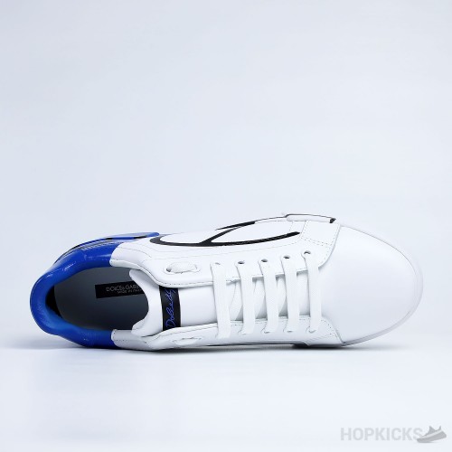 D&G White Blue Portofino Sneakers