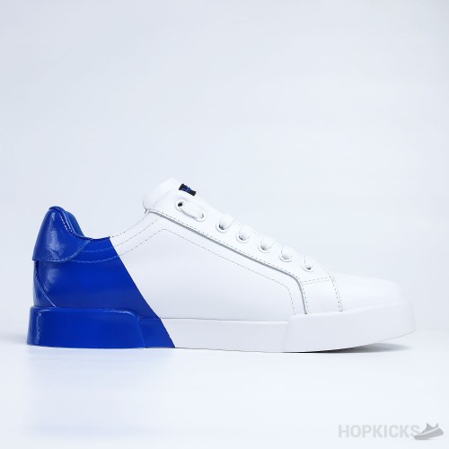 D&G White Blue Portofino Sneakers