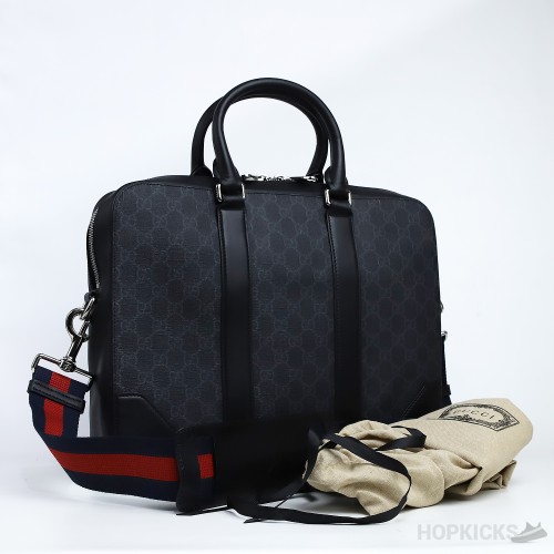 G*cci Briefcase GG Supreme Large Black