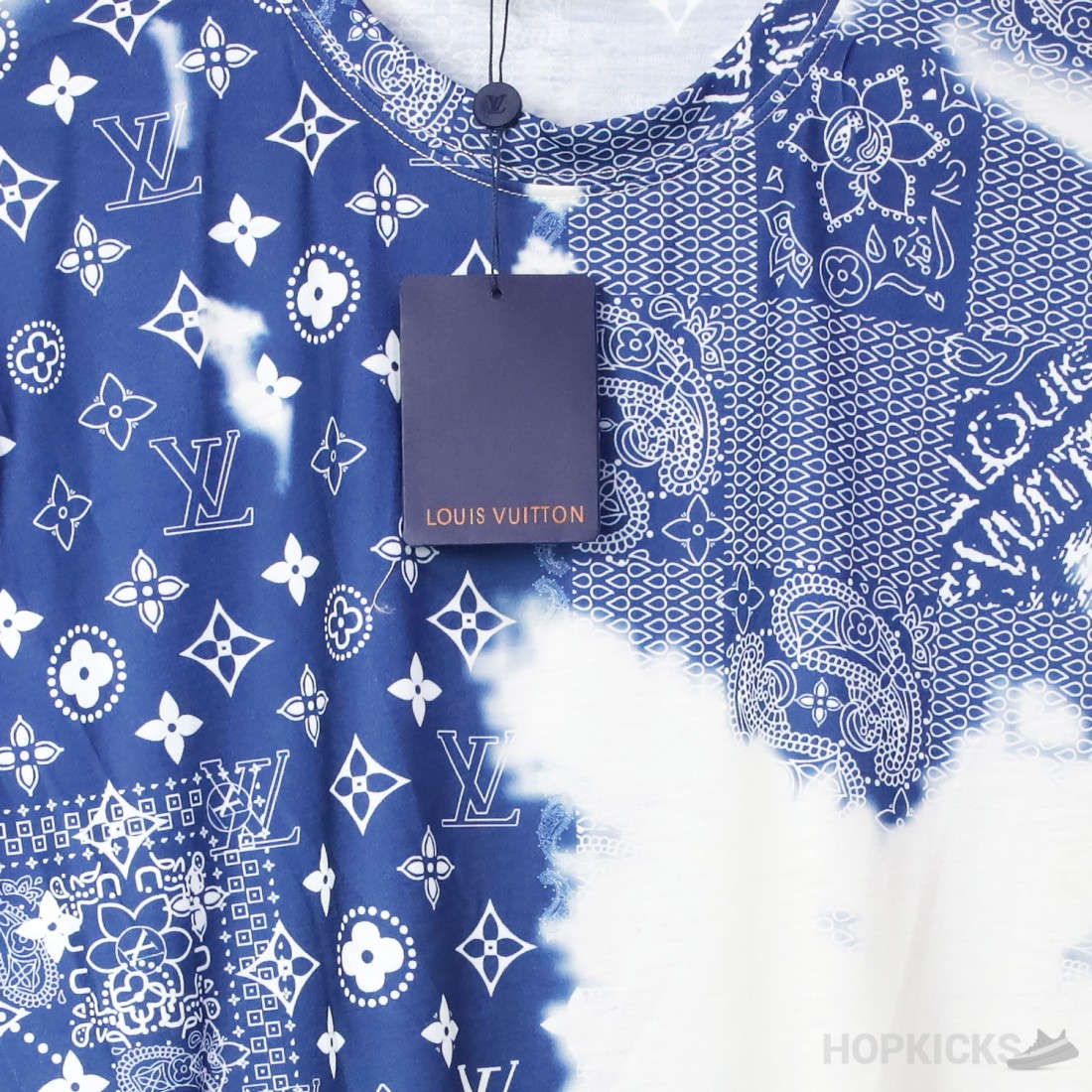 Louis Vuitton Monogram Bandana Printed T-Shirt Blue/White