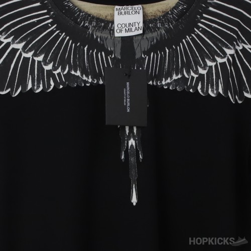 Marcelo Burlon Wings T-Shirt Black Grey