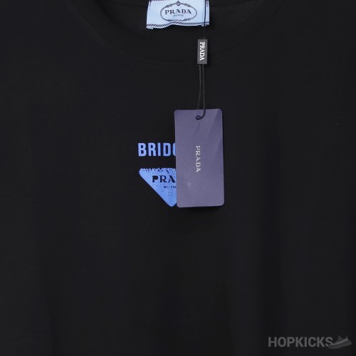 Pr*da Con Stampa Bridget Black T-Shirt