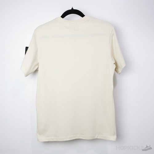 SI With Logo Patch On The Arm Beige T-shirt