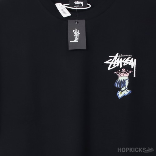 Stussy Knowledge Is King Black T-Shirt