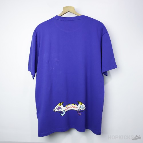 L*V Made Front Pocket Badges Blue T-Shirt