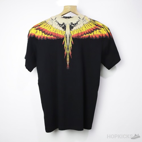 Marcelo Burlon Wing Black Orange T-Shirt