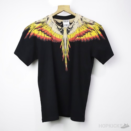 Marcelo Burlon Wing Black Orange T-Shirt