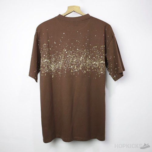 Am*ri Painter Logo Print Cotton Brown T-Shirt