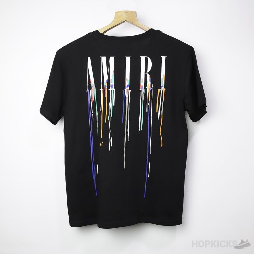 Am*ri Paint Drip Black T-Shirt
