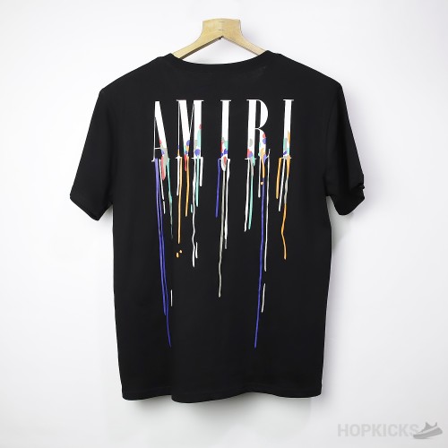 Am*ri Paint Drip Black T-Shirt