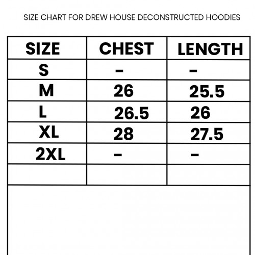 Drew House Secret Deconstructed Hoodie